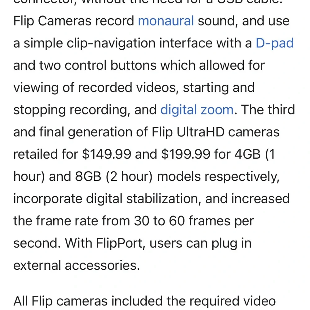 Flip UltraHD White Video Camera